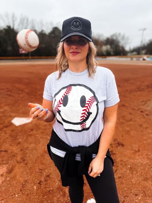 Baseball Smiley Tee